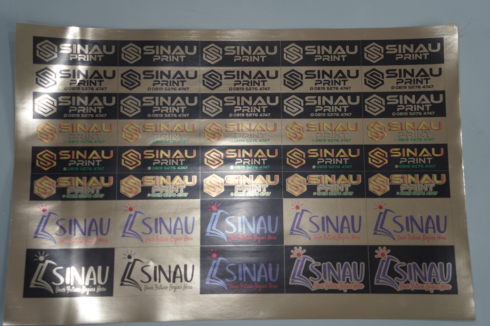 STIKER GOLD A3+