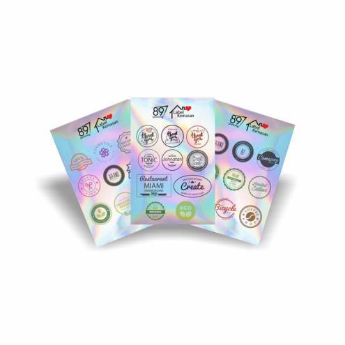 Stiker Hologram A3+