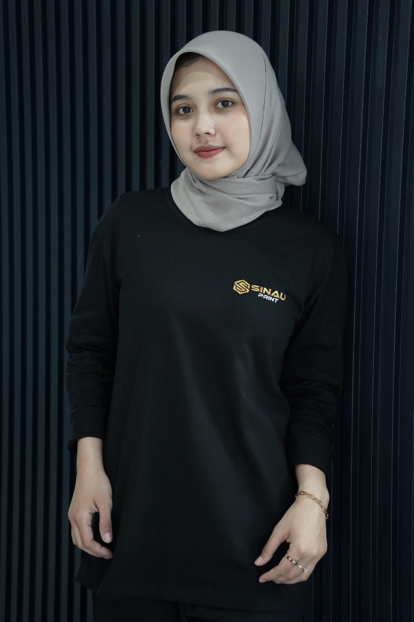 Kaos Premium 30s Panjang Hitam
