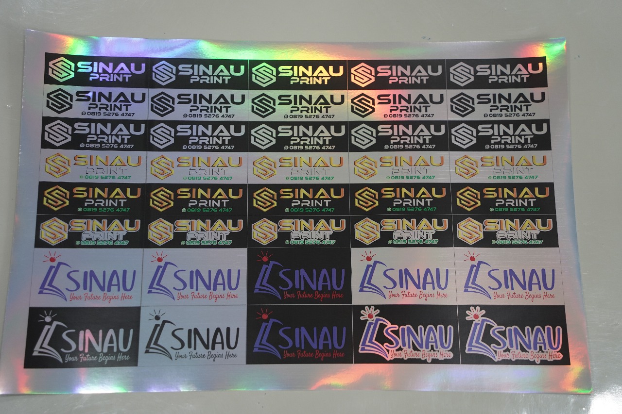 Stiker Hologram A3+